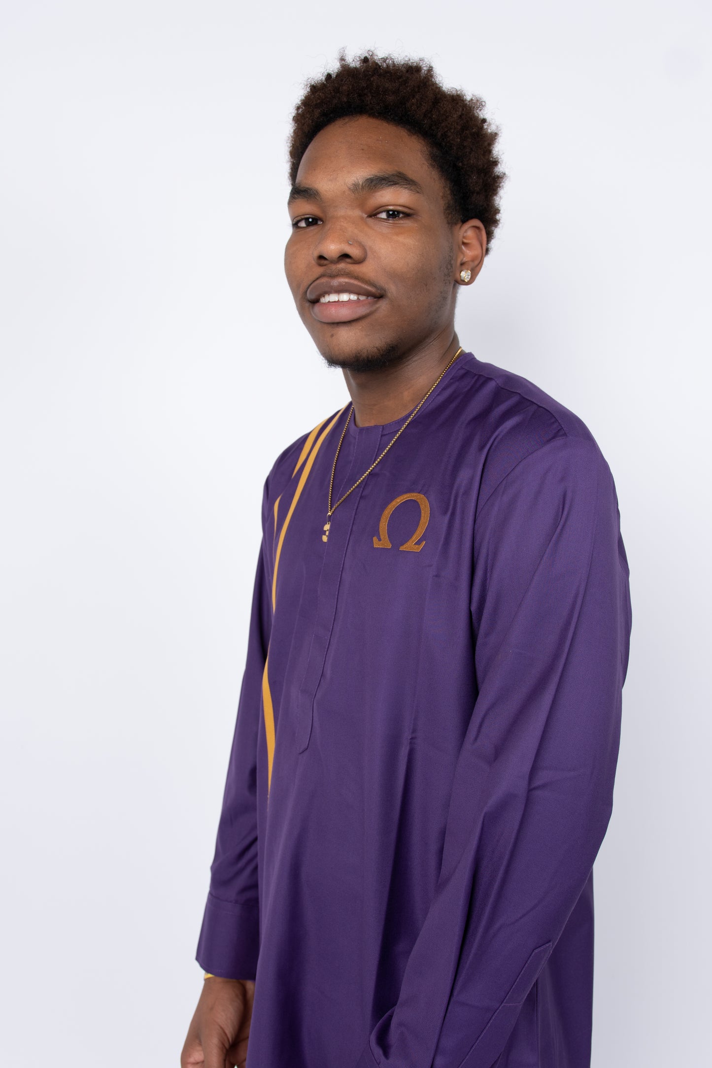 Omega Men's Nigerian Agbada Set – Includes Robe, Shirt, and Pants