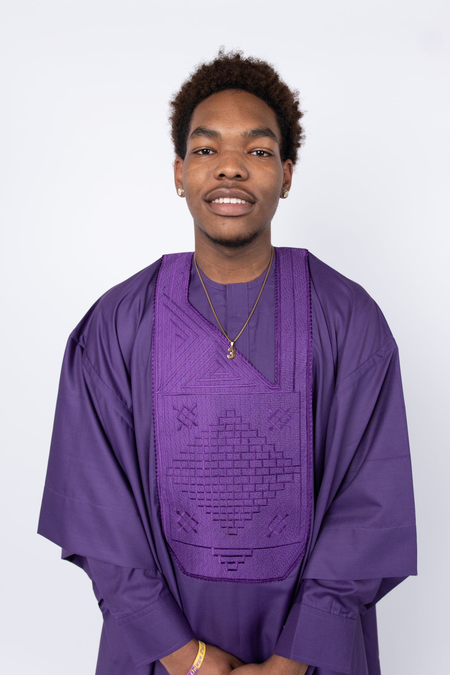 Omega Men's Nigerian Agbada Set – Includes Robe, Shirt, and Pants
