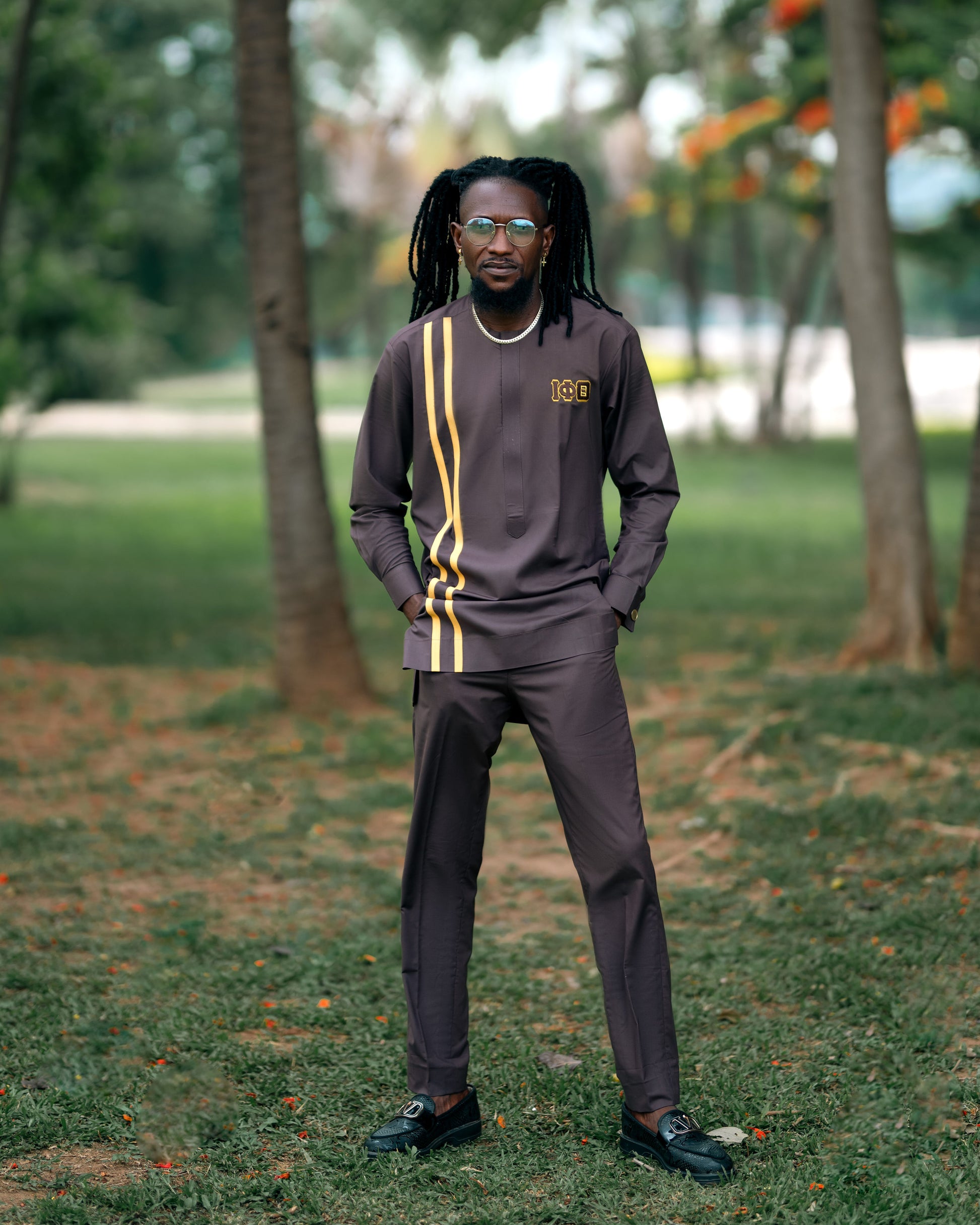 Men's 2 Piece Shirt and Pants Set Iota