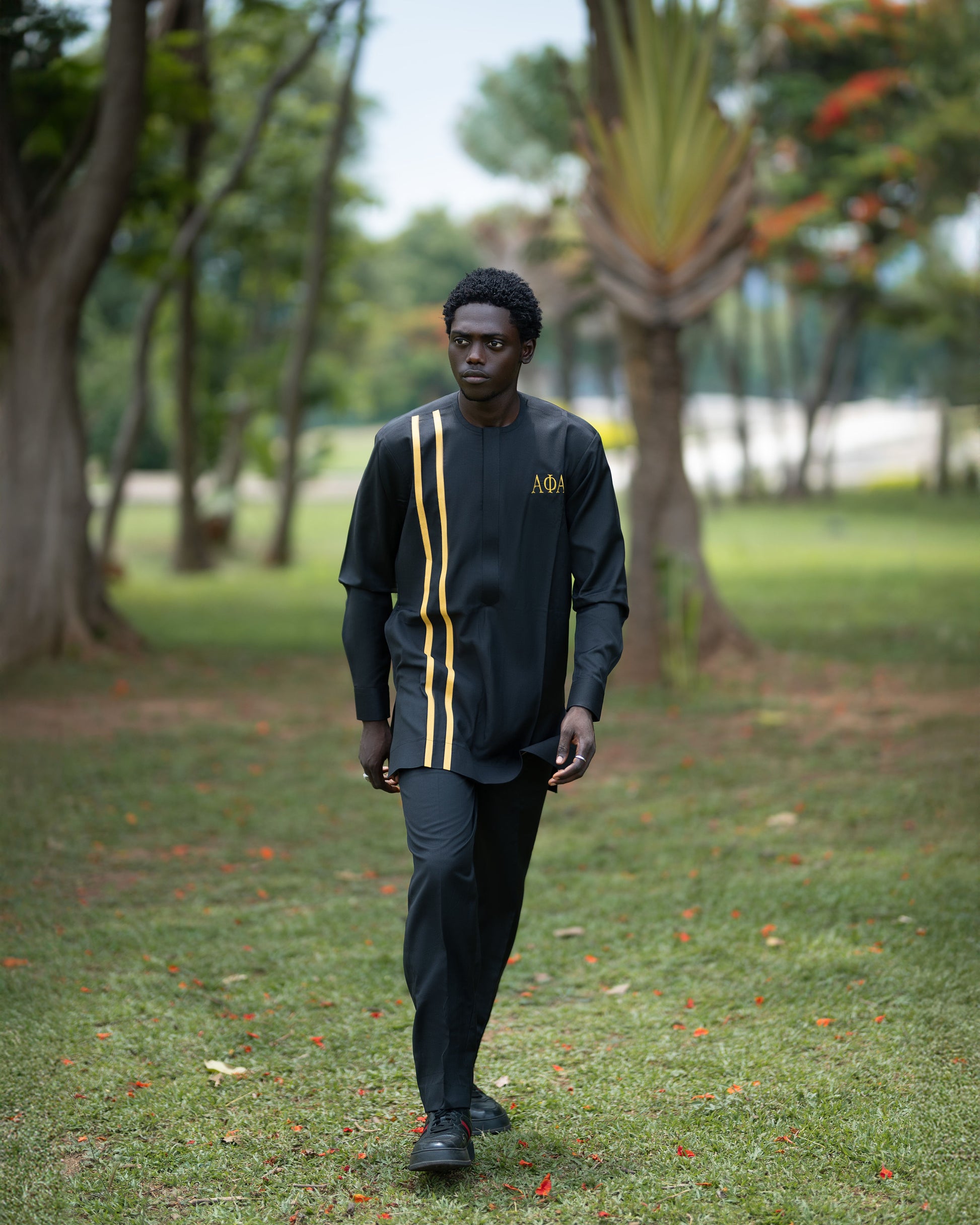 Men's 2 Piece Shirt and Pants Set Alpha
