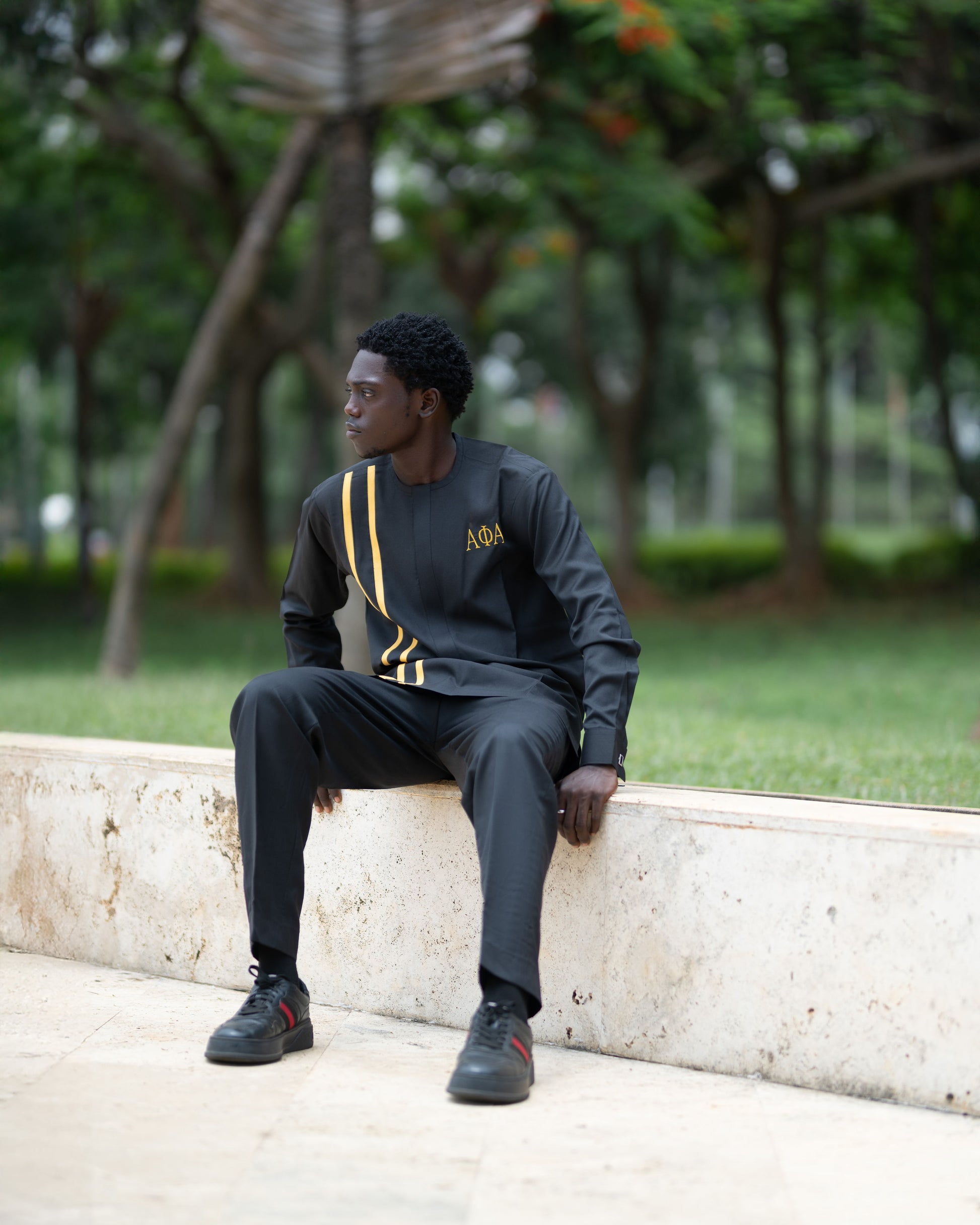 Men's 2 Piece Shirt and Pants Set Alpha