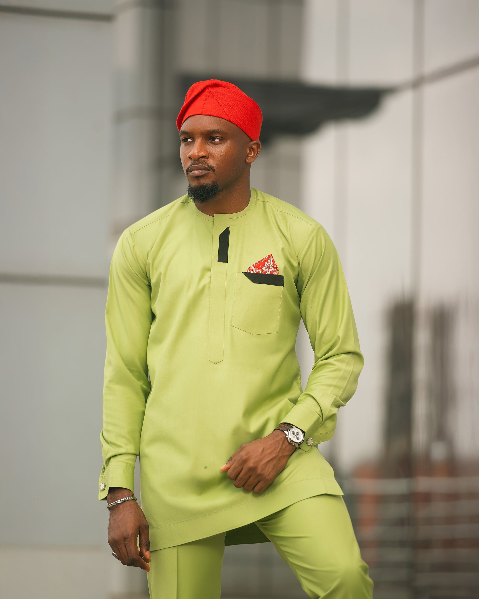 2 Piece Shirt and Pants Traditional Nigerian Set