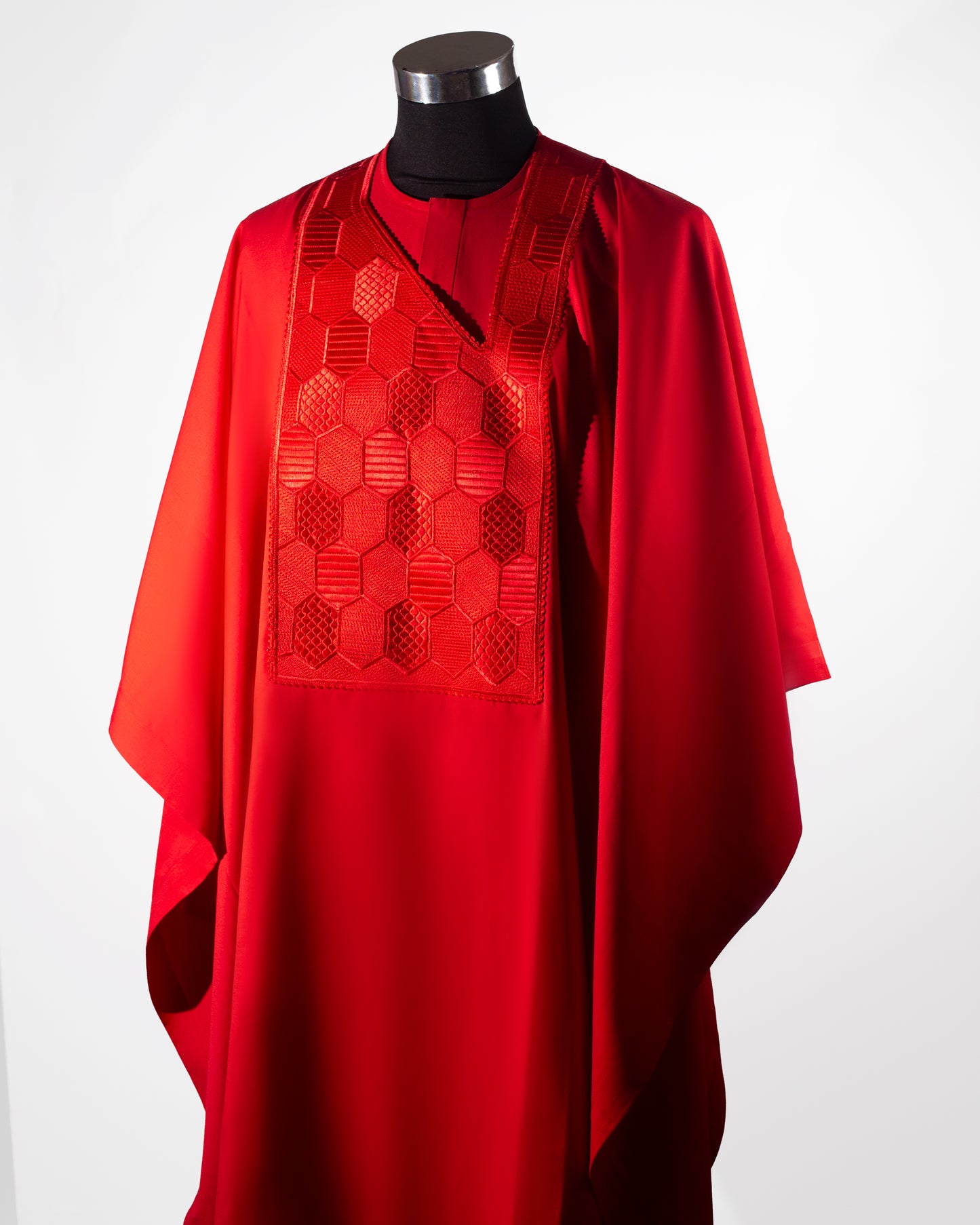 Kappa Men's Nigerian Agbada Set – Includes Robe, Shirt, and Pants