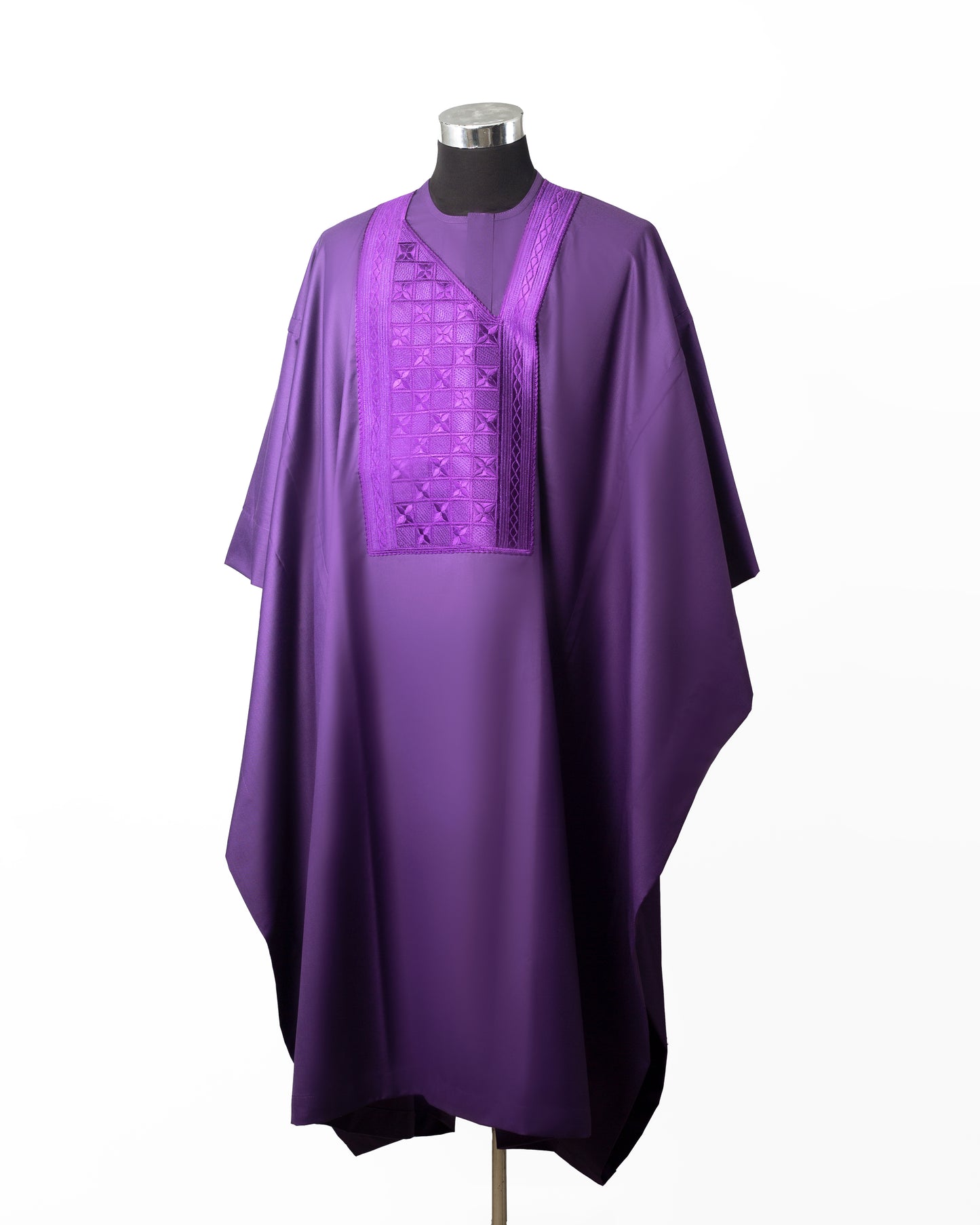 Omega Men's Nigerian Agbada Set – Includes Robe, Shirt, and Pants