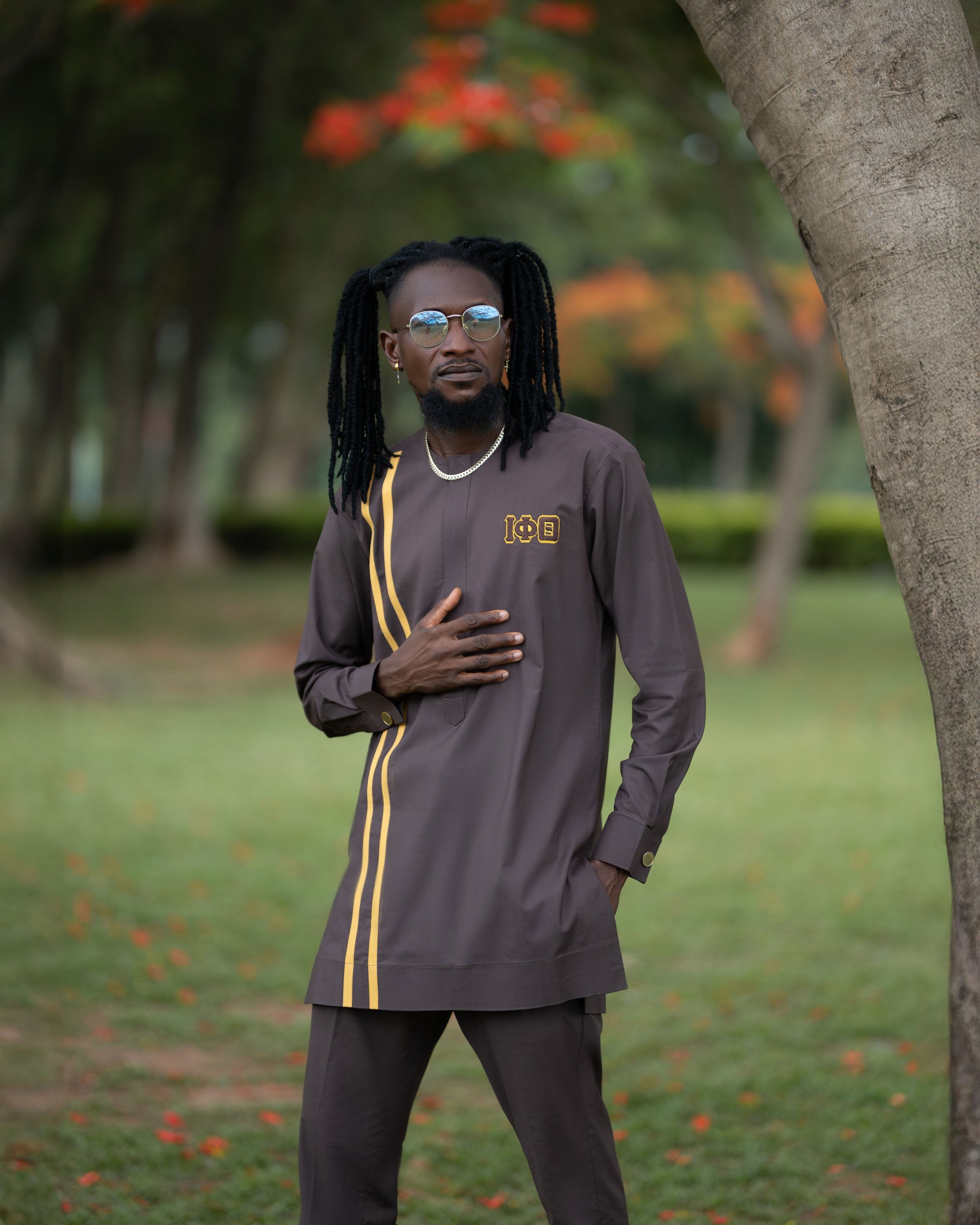 Men's Outfit Set Iota – Includes Robe, Shirt, and Pants