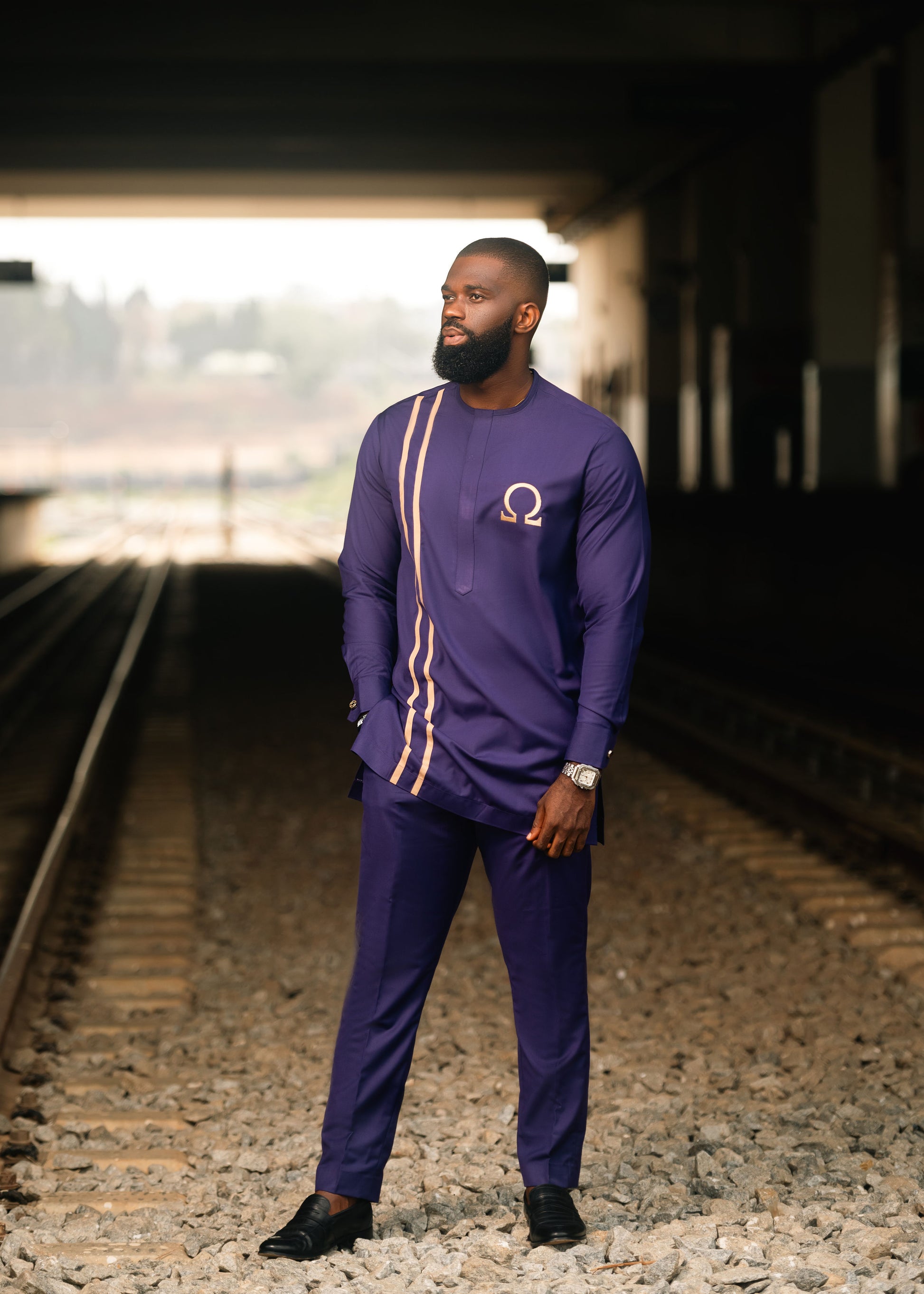 Men's Outfit Set Omgea – Includes Robe, Shirt, and Pants