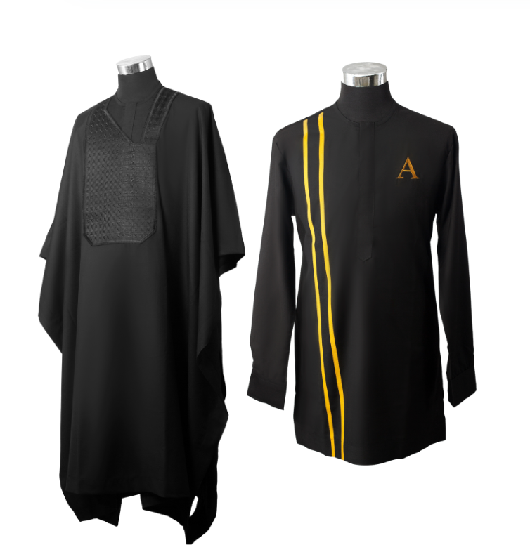Men's Outfit Set Alpha – Includes Robe, Shirt, and Pants